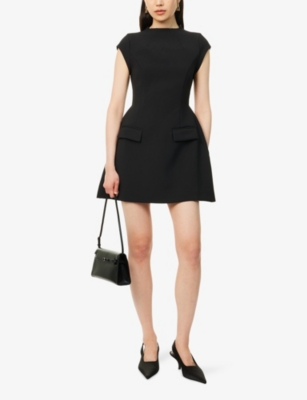 ODD MUSE: The Ultimate Muse Cap-Sleeves Stretch-Woven Mini Dress