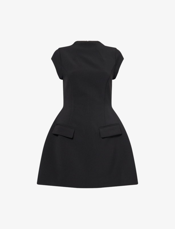 The Ultimate Muse Cap-Sleeves Stretch-Woven Mini Dress