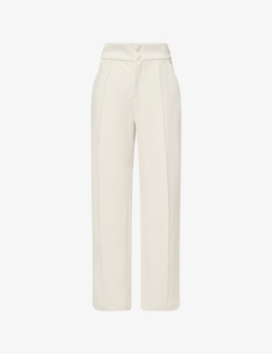 ODD MUSE: Two-Slip-Pockets Wide-Leg Stretch-Woven Trousers