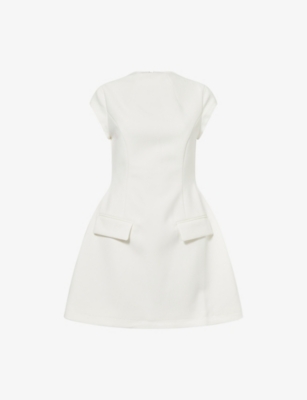 ODD MUSE: The Ultimate Muse Cap-Sleeves Stretch-Woven Mini Dress
