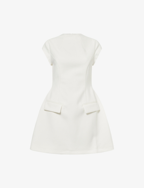 The Ultimate Muse Cap-Sleeves Stretch-Woven Mini Dress