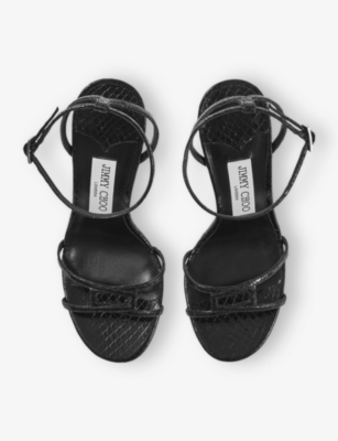 Jimmy Choo Black Leather Heels