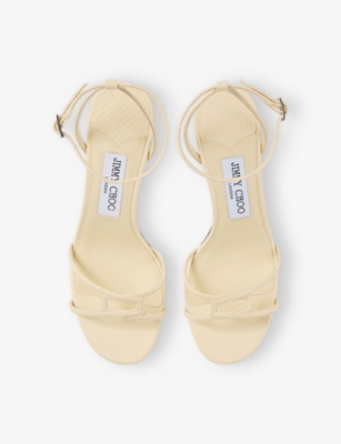 JIMMY CHOO: Leo 65 Leather Heeled Sandals