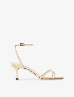 JIMMY CHOO: Leo 65 Leather Heeled Sandals