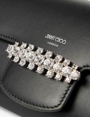Jimmy Choo Bing Crystal-embellished Wallet-on-chain