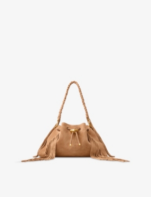 Jimmy Choo Medium Cinch Suede Bucket Bag