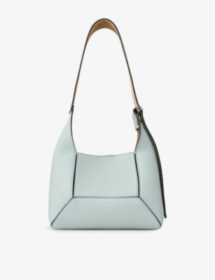 JIMMY CHOO: Diamond Hobo Leather Shoulder Bag