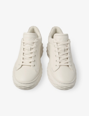 Jimmy Choo Diamond Maxi Leather Sneakers