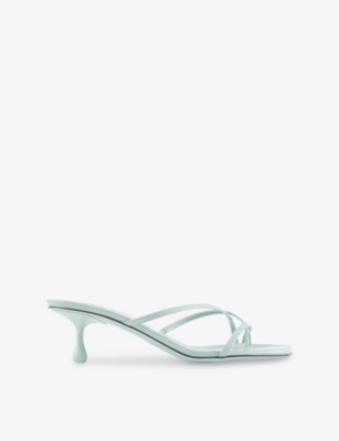JIMMY CHOO: Etana 50 Heeled Leather Mules