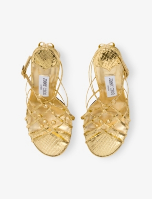 Jimmy Choo Felice 95 In Gold