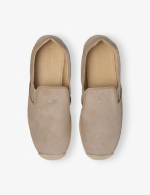 JIMMY CHOO: Ivan Velvet Suede Espadrilles