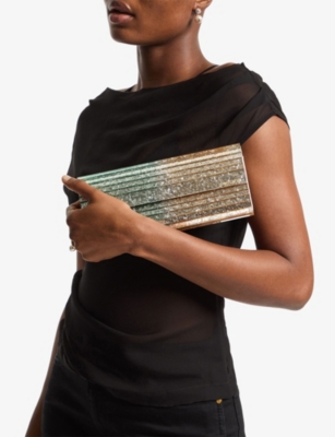 Jimmy Choo Small Sweetie Clutch Bag In Gold