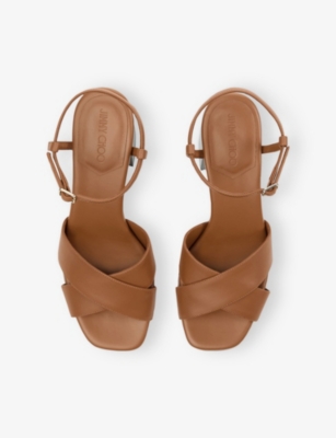 Jimmy Choo Valla 65 Leather Sandals