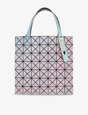 Bao Bao Issey Miyake Womens White Base Illusion Pvc Tote Bag