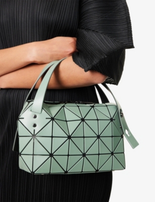 Bao Bao Issey Miyake Womens Khaki Green Boston Small Pvc Shoulder Bag
