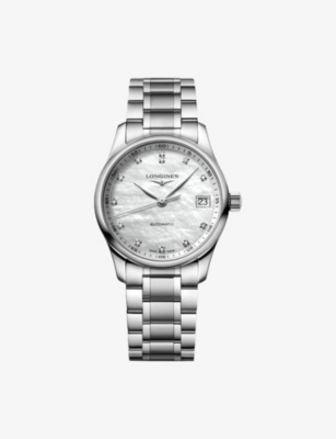 LONGINES: L2.357.4.87.6 Master Collection Stainless-Steel And 0.055ct Diamond Automatic Watch