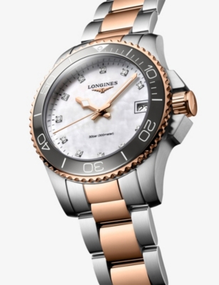LONGINES: L3.370.3.89.6 Bicolour Rose PVD Coated Stainless-Steel And 0.044ct Diamond Quartz Watch
