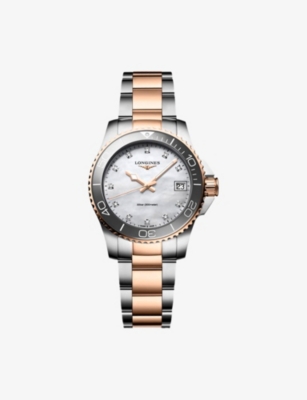 LONGINES: L3.370.3.89.6 Bicolour Rose PVD Coated Stainless-Steel And 0.044ct Diamond Quartz Watch