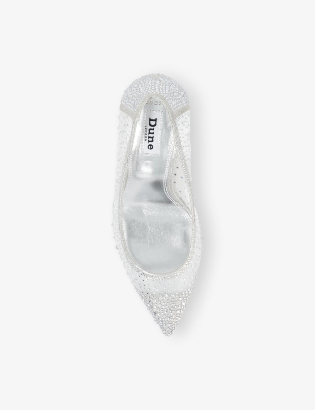 Brightest Wide-Fit Rhinestone-Embellished Mesh Courts