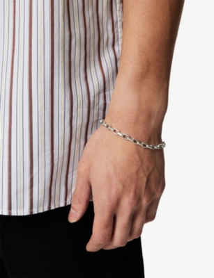 Serge Denimes Mens Reaction Sterling-silver Bracelet In Metallic