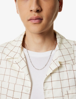 Serge Denimes Mens Figaro Sterling-silver Necklace In Metallic