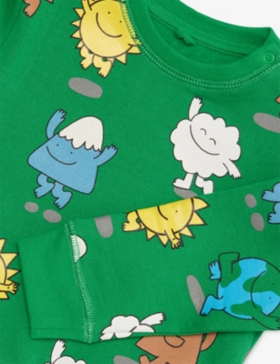 STELLA MCCARTNEY: Printed Regular-Fit Cotton-Jersey Tracksuit 9-36 Months