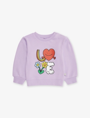 STELLA MCCARTNEY: Printed Round-Neck Cotton-Jersey Sweatshirt 9-36 Months