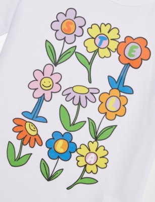 STELLA MCCARTNEY: Graphic-Print Round-Neck Cotton T-Shirt 4-12 Years