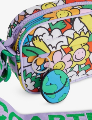 STELLA MCCARTNEY: Kids' Graphic-Pattern Logo Woven Cross-Body Bag