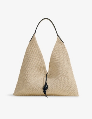 HUNTING SEASON: Origami Medium Woven Shoulder Bag