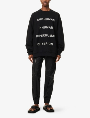 Rick Owens Black Champion Edition Jumbo Sweatshirt