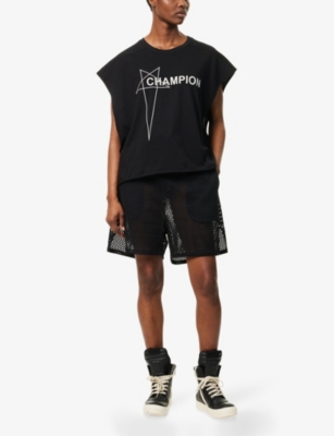Rick Owens Champion X Owens Crew Neck Graphic Top