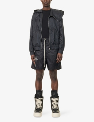 Rick Owens Champion Elastic Waistband Bermuda Shorts With Side Pockets