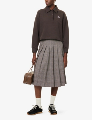 LACOSTE: Logo-Appliqué Polo Cotton-Jersey Sweatshirt