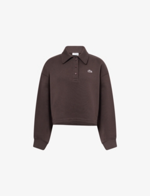 LACOSTE: Logo-Appliqué Polo Cotton-Jersey Sweatshirt