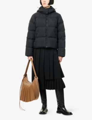 LACOSTE: Hooded Quilted Shell-Down Jacket