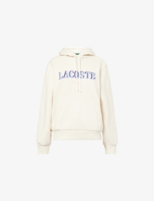 LACOSTE: Fluffy-Logo Relaxed-Fit Cotton-Jersey Hoody