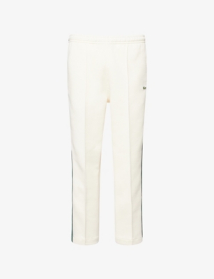 LACOSTE: Logo-Patch Side-Stripe Cotton-Blend Track Jogging Bottoms