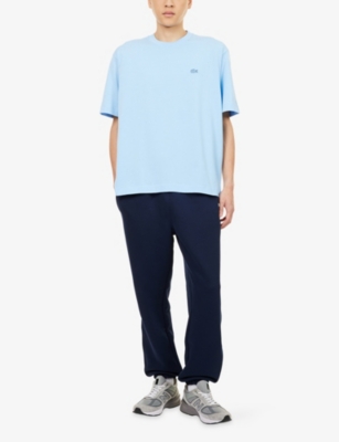 LACOSTE: Embroidered Logo-Patch Boxy-Fit Cotton T-Shirt