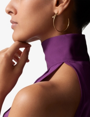 Cartier Womens Yellow Gold Juste Un Clou 18ct Yellow-gold Hoop Earrings In Gold