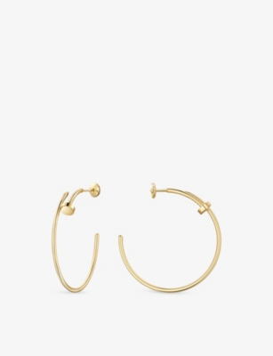 CARTIER: Juste un Clou 18ct Yellow-Gold Hoop Earrings