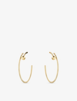 CARTIER: Juste un Clou 18ct Yellow-Gold Hoop Earrings