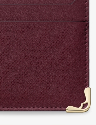 CARTIER: Must de Cartier Double Leather Card Holder