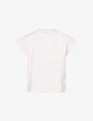 AGOLDE: Bryce Cap-Sleeve Cotton-Jersey T-Shirt