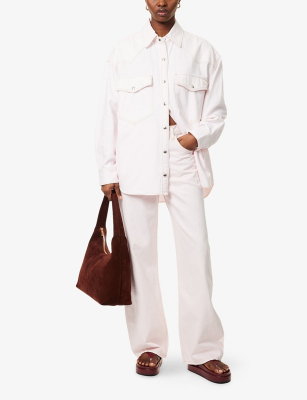 Low Curve Garment-Dyed Denim Jeans