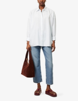 Agolde Womens Hail Roux Long-sleeve Relaxed Cotton Shirt
