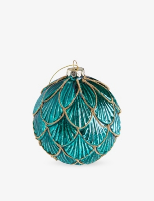 SELFRIDGES EDIT: Pinecone Glass Christmas Bauble