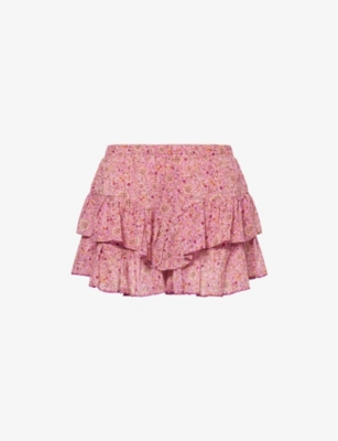 Isabel Marant Étoile Womens Jocadia Paisley-print Cotton Shorts Pink