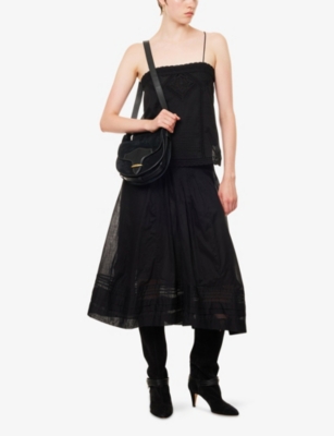 ISABEL MARANT ETOILE: Gaelia Lace-Trim Cotton Camisole Top