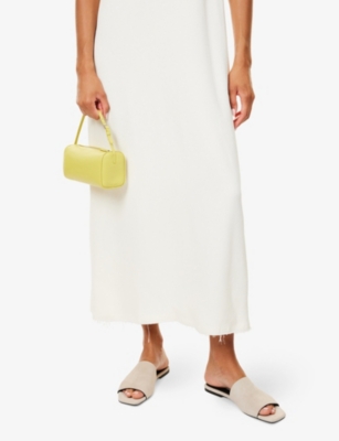 The Row Womens Coppery Yellow Ans 90's Leather Top Handle Bag